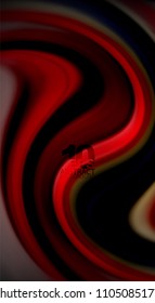 Fluid rainbow colors on black background, vector wave lines and swirls, artistic illustration for presentation, app wallpaper, banner or poster