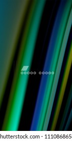 Fluid rainbow colors on black background, vector wave lines and swirls, artistic illustration for presentation, app wallpaper, banner or poster
