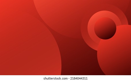 geométrico rojo líquido con fondo de gradiente colorido. conceptos de gradiente con forma de círculo. Diseño abstracto mínimo de la cubierta. Papel pintado de color creativo. Afiche moderno de degradado. Ilustración del vector
