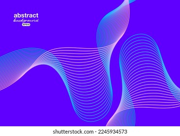 fluid ribbon striped technology science theme background for advertisement banner,brochure,website landingpage, notebook cover vector eps.