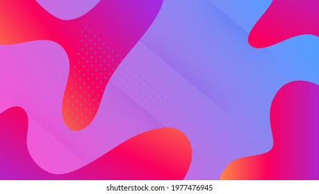 Fluid Shape. 3d Landing Page. Flow Modern Layout. Purple Rainbow Background. Abstract Design. Colorful Paper. Hipster Screen. Tech Futuristic Geometry. Magenta Fluid Shape