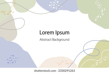 Fluid shape abstract background design. The copy space in the central part is transparent.