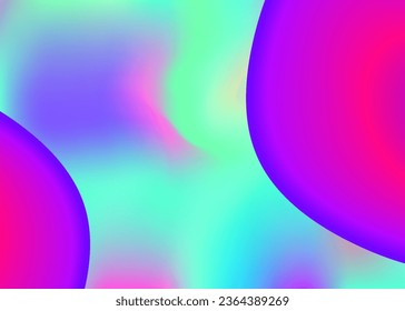 Fluid shape. Abstract report, banner design. Vivid gradient mesh. Holographic 3d backdrop with modern trendy blend. Fluid shape background with liquid dynamic elements.