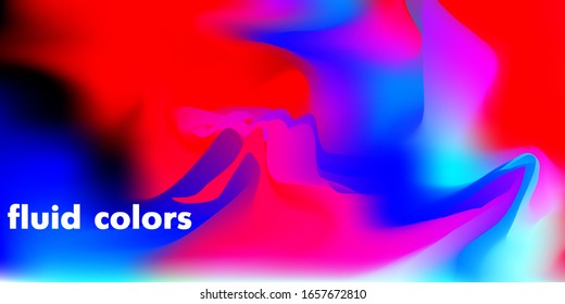 Fluid shape backdrop. Vibrant backround with fluid colors. Creative graphic design for poster, brochure, flyer and card. EPS 10.