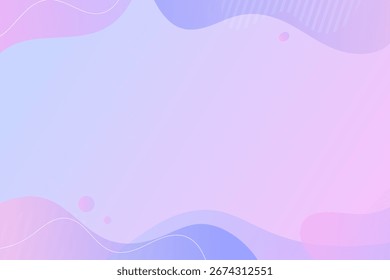 Fondo de diseño de Anuncio de forma fluida. Líquido geométrico púrpura y rosa gradiente de Plantilla.