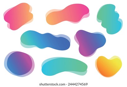 Fluid Shape with Bright Gradient