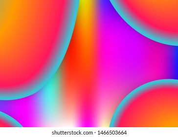 Fluid shape. Business flyer, magazine design. Vivid gradient mesh. Holographic 3d backdrop with modern trendy blend. Fluid shape background with liquid dynamic elements.