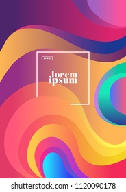 Fluid shape colorful background