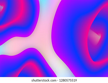 Fluid shape. Creative presentation, certificate design. Vivid gradient mesh. Holographic 3d backdrop with modern trendy blend. Fluid shape background with liquid dynamic elements.