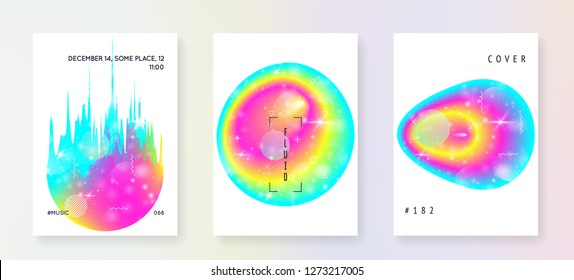 Fluid shape. Futuristic background. Pearlescent frame. Vivid layered hologram. Soft book. Modern holographic gradient, blur, mesh, blend. Fluid shape with dynamic elements.