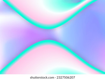Fluid shape. Holographic 3d backdrop with modern trendy blend. Business book, flyer composition. Vivid gradient mesh. Fluid shape background with liquid dynamic elements.