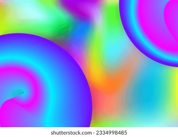 Fluid shape. Holographic 3d backdrop with modern trendy blend. Wavy certificate, book design. Vivid gradient mesh. Fluid shape background with liquid dynamic elements.