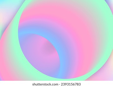 Fluid shape. Holographic 3d backdrop with modern trendy blend. Minimalist poster, presentation template. Vivid gradient mesh. Fluid shape background with liquid dynamic elements.