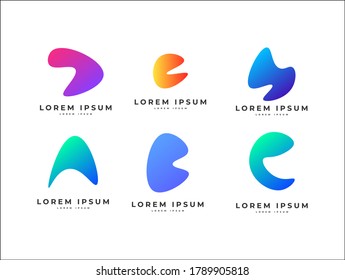Fluid Shape Icon Logo Design Element Shape