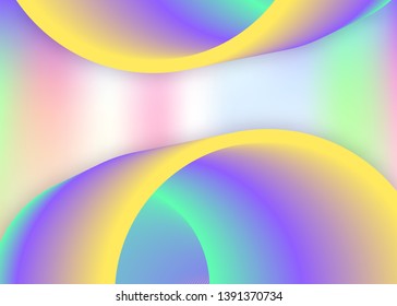 Fluid shape. Magic certificate, presentation composition. Vivid gradient mesh. Holographic 3d backdrop with modern trendy blend. Fluid shape background with liquid dynamic elements.