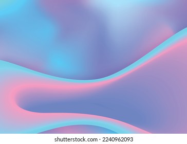 Fluid shape. Minimal book, presentation composition. Holographic 3d backdrop with modern trendy blend. Vivid gradient mesh. Fluid shape background with liquid dynamic elements.