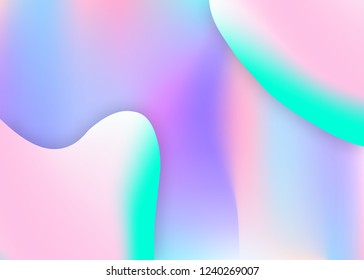 Fluid shape. Neon card, report layout. Vivid gradient mesh. Holographic 3d backdrop with modern trendy blend. Fluid shape background with liquid dynamic elements.