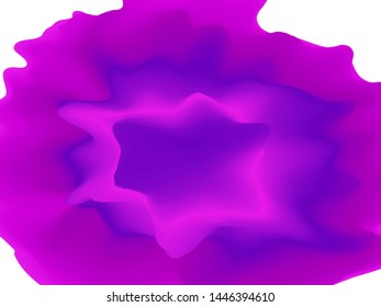 Fluid shape poster cover with modern purple background colors. Futuristic gradient composition. Vector template for placard, banner, flyer, presentation or report in violet, pink, purple.