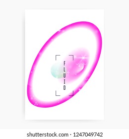 Fluid shape. Psychedelic layered hologram. Soft poster. Modern holographic gradient, blur, mesh, blend. Futuristic background. Chemical concept. Fluid shape with dynamic elements.
