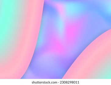 Fluid shape. Round certificate, report frame. Holographic 3d backdrop with modern trendy blend. Vivid gradient mesh. Fluid shape background with liquid dynamic elements.
