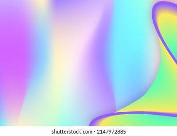Forma fluida. Papel pintado suave, diseño de libros. Malla gradiente vívida. Fondo holográfico en 3d con moderna combinación de moda. Fondo de forma fluida con elementos dinámicos líquidos.