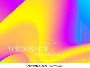 Fluid shape with vibrant colorful gradient . Modern brigth backgrounds for flyer, poster, brochure. Vector template