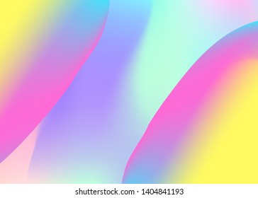 Fluid shape. Vivid gradient mesh. Round wallpaper, poster template. Holographic 3d backdrop with modern trendy blend. Fluid shape background with liquid dynamic elements.