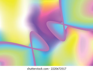 Fluid shape. Vivid gradient mesh. Soft report, banner composition. Holographic 3d backdrop with modern trendy blend. Fluid shape background with liquid dynamic elements.
