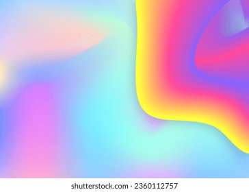Fluid shape. Vivid gradient mesh. Geometric certificate, card composition. Holographic 3d backdrop with modern trendy blend. Fluid shape background with liquid dynamic elements.