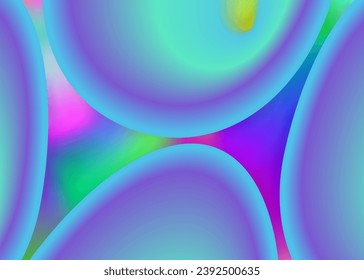 Fluid shape. Vivid gradient mesh. Minimal report, book template. Holographic 3d backdrop with modern trendy blend. Fluid shape background with liquid dynamic elements.