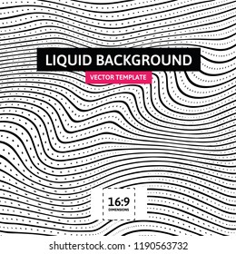 Fluid shaped stripped background. Liquid outline composition. Creating optical illusion .Simple yet beautiful artistic background. Perfect for posters, banners even covers.