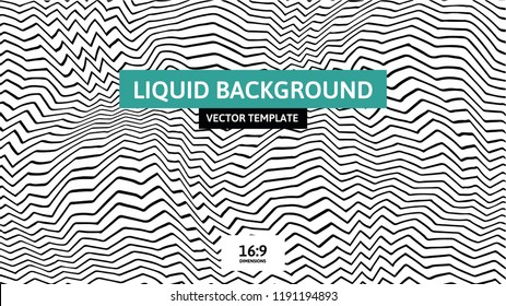 Fluid shaped stripped background. Liquid outline composition. Creating optical illusion .Simple yet beautiful artistic background. Perfect for posters, banners even covers.