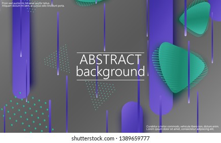 Fluid shapes. 3D background. Modern design. Liquid background. Vector illustration.