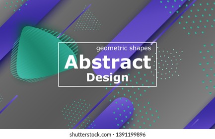 Fluid shapes. 3D background. Modern design. Liquid background. Vector illustration.