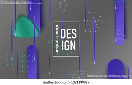 Fluid shapes. 3D background. Modern design. Liquid background. Vector illustration.