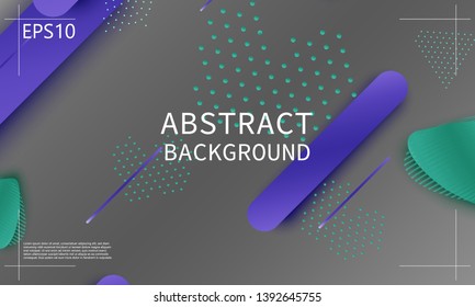 Fluid shapes. 3D background. Modern design. Liquid background. Vector illustration.
