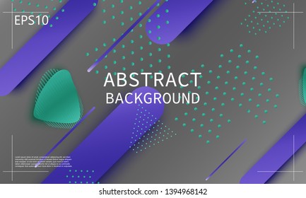 Fluid shapes. 3D background. Modern design. Liquid background. Vector illustration.
