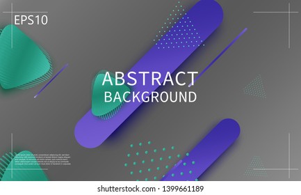 Fluid shapes. 3D background. Modern design. Liquid background. Vector illustration.