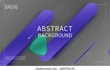 Fluid shapes. 3D background. Modern design. Liquid background. Vector illustration.