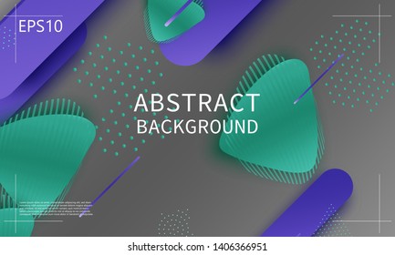 Fluid shapes. 3D background. Modern design. Liquid background. Vector illustration.