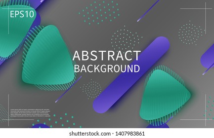 Fluid shapes. 3D background. Modern design. Liquid background. Vector illustration.