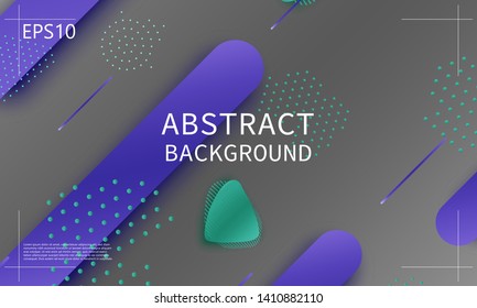 Fluid shapes. 3D background. Modern design. Liquid background. Vector illustration.