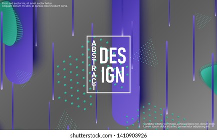 Fluid shapes. 3D background. Modern design. Liquid background. Vector illustration.