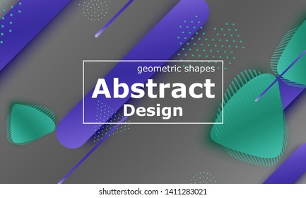 Fluid shapes. 3D background. Modern design. Liquid background. Vector illustration.