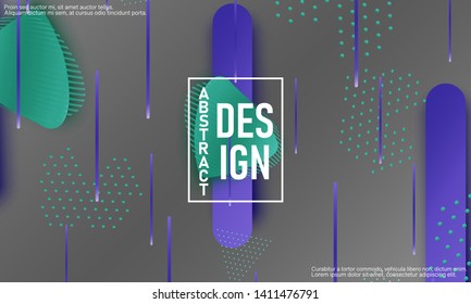Fluid shapes. 3D background. Modern design. Liquid background. Vector illustration.