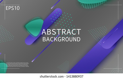 Fluid shapes. 3D background. Modern design. Liquid background. Vector illustration.