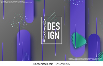 Fluid shapes. 3D background. Modern design. Liquid background. Vector illustration.