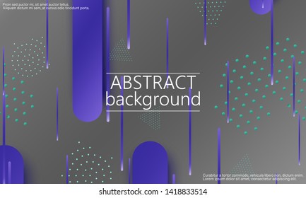 Fluid shapes. 3D background. Modern design. Liquid background. Vector illustration.