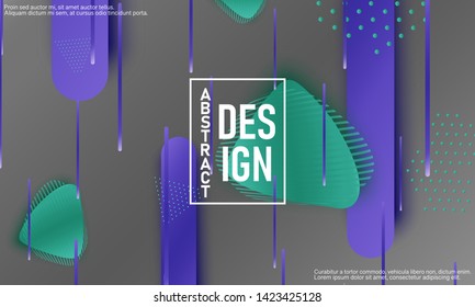 Fluid shapes. 3D background. Modern design. Liquid background. Vector illustration.