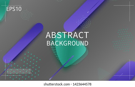 Fluid shapes. 3D background. Modern design. Liquid background. Vector illustration.